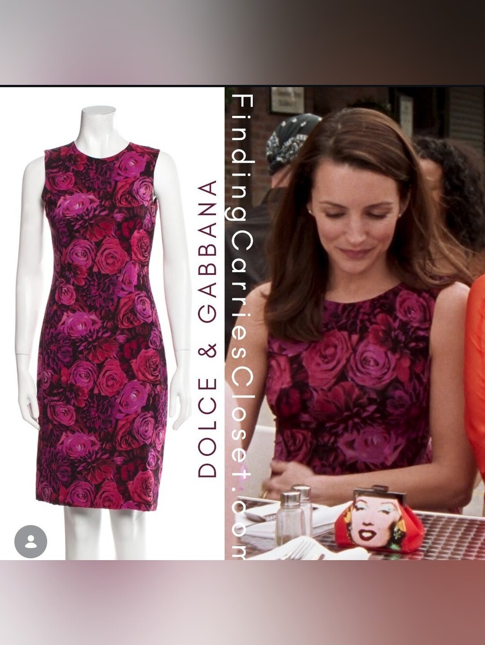 Vintage Dolce & Gabbana Rose Dress